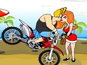 Play Johnny Bravo Beach Stunt Game Online